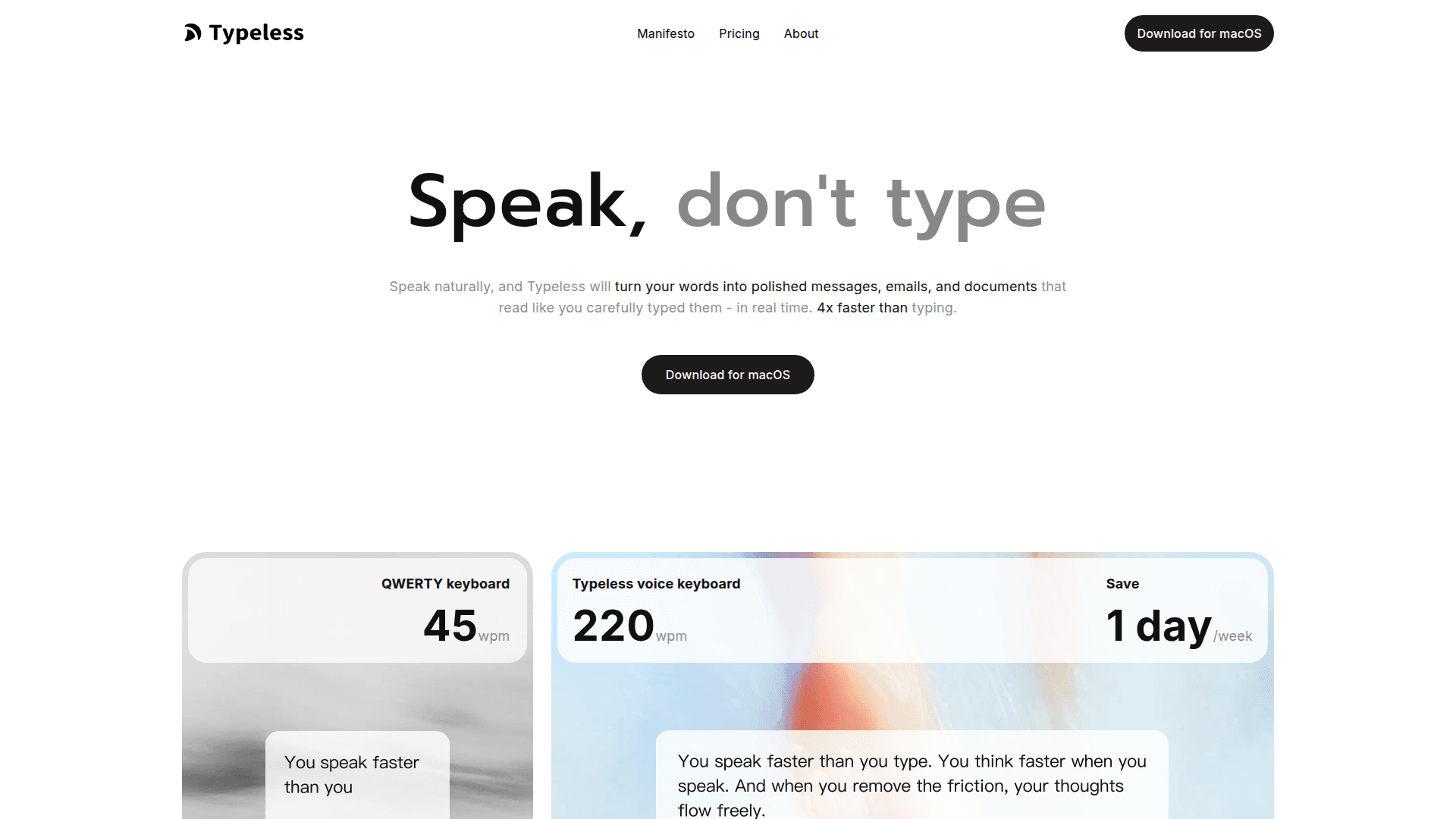 Typeless